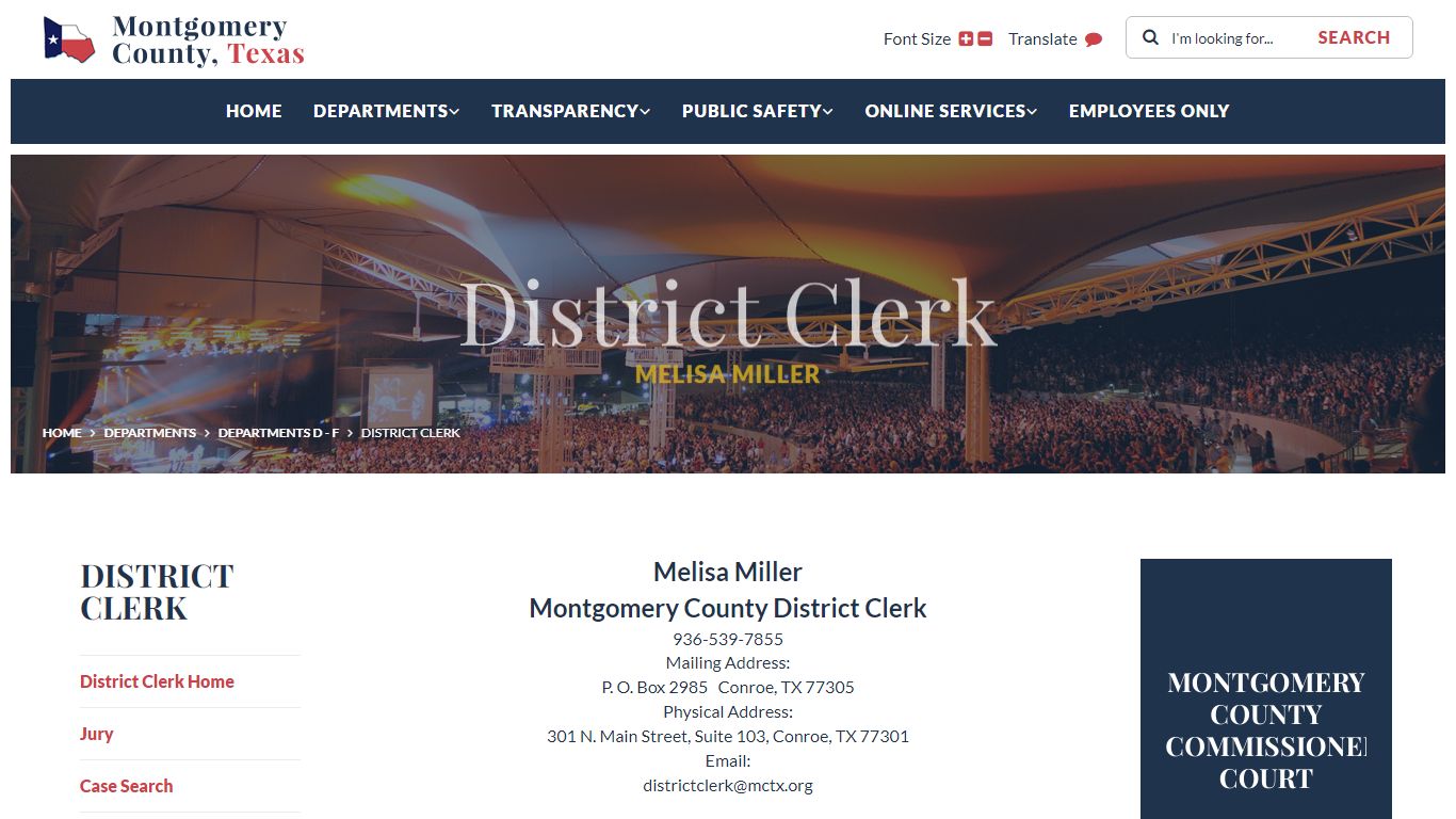 District Clerk - Montgomery County, Texas